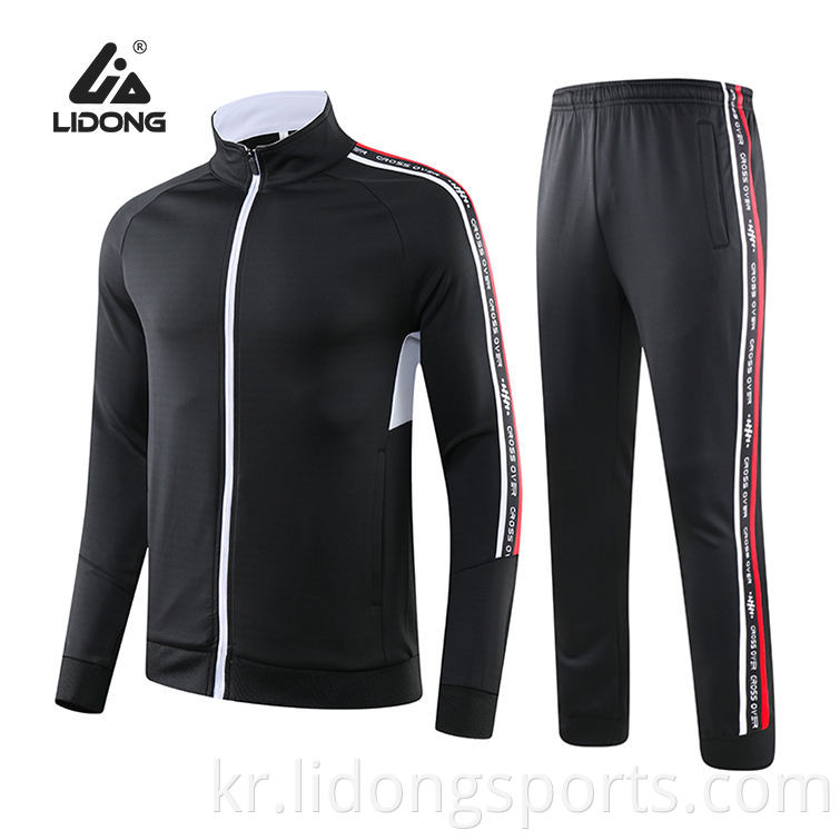 Men Sport Wear 브랜드를위한 맞춤형 디자인 트랙 슈트 맞춤형 트랙 슈트 남성이 큰 가격